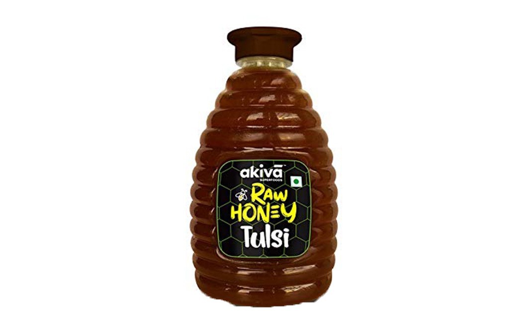 Akiva Raw Honey Tulsi    Plastic Bottle  500 grams